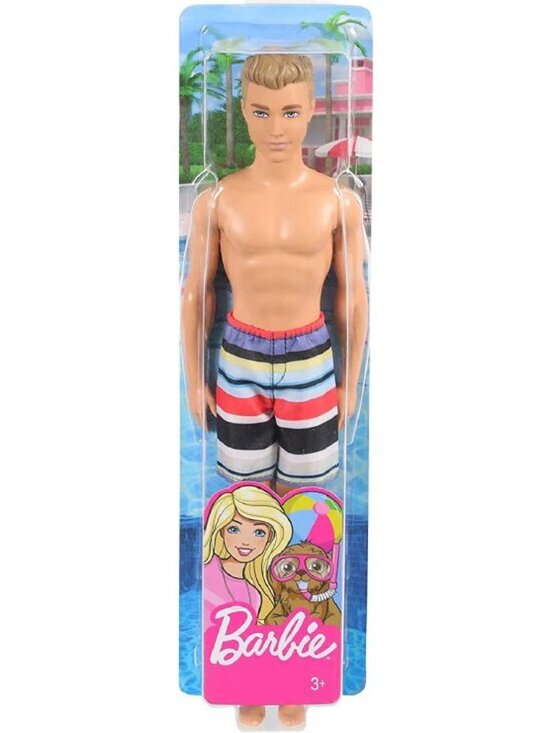 Ken: Fun in the Sun - Striped Swimsuit Beach Doll by Mattel Collectibles - Picture 1 of 1
